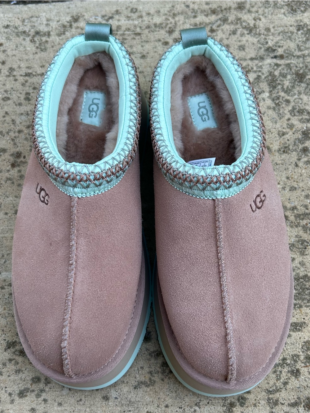 UGG Pink Suede Slip-On Cozy Lined Shoes